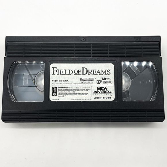 MCA Universal Kevin Costner Field of Dreams VHS Movie Video Cassette Hi-Fi Sound - Picture 4 of 4